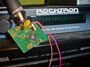 The controller connected to Rocktron VooDu Valve MIDI in port.