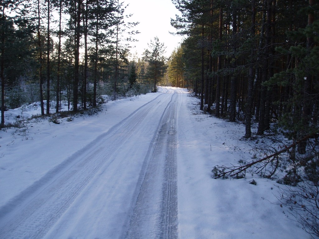 a winter road