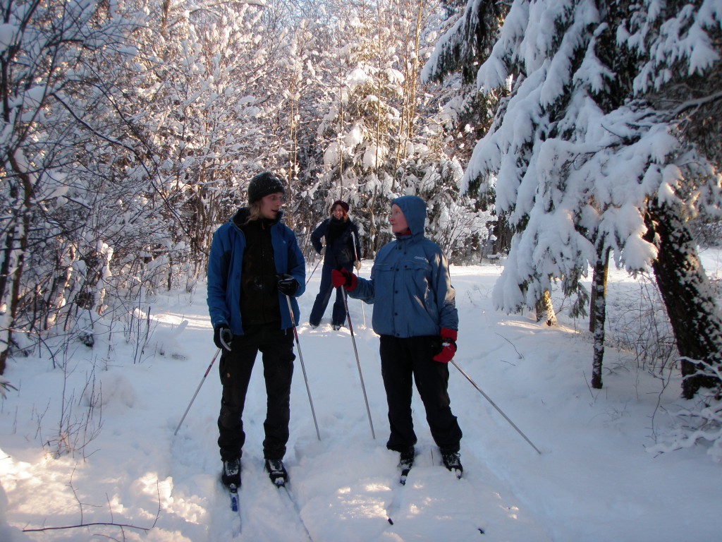 skiing