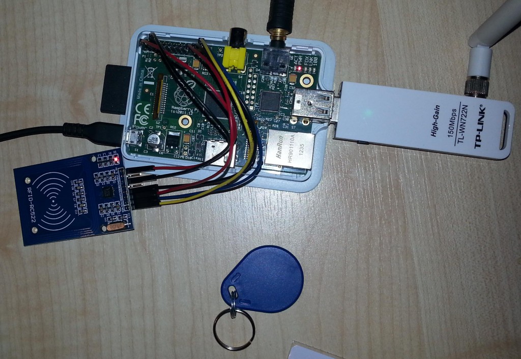Raspberry pi and rc522 RFID reader