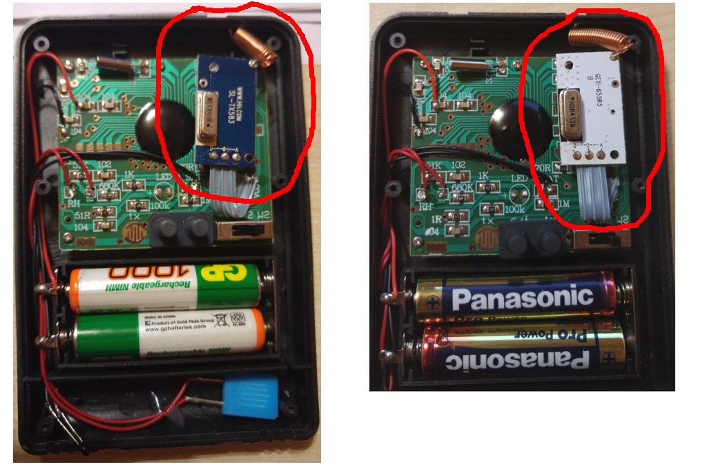 insides of the temperature sensors