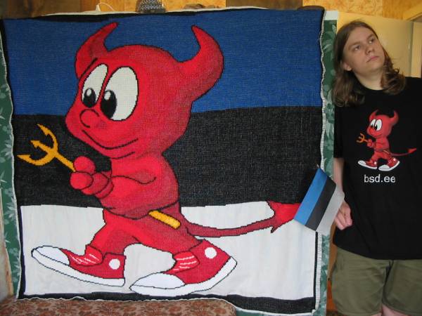 Me and my Beastie flag